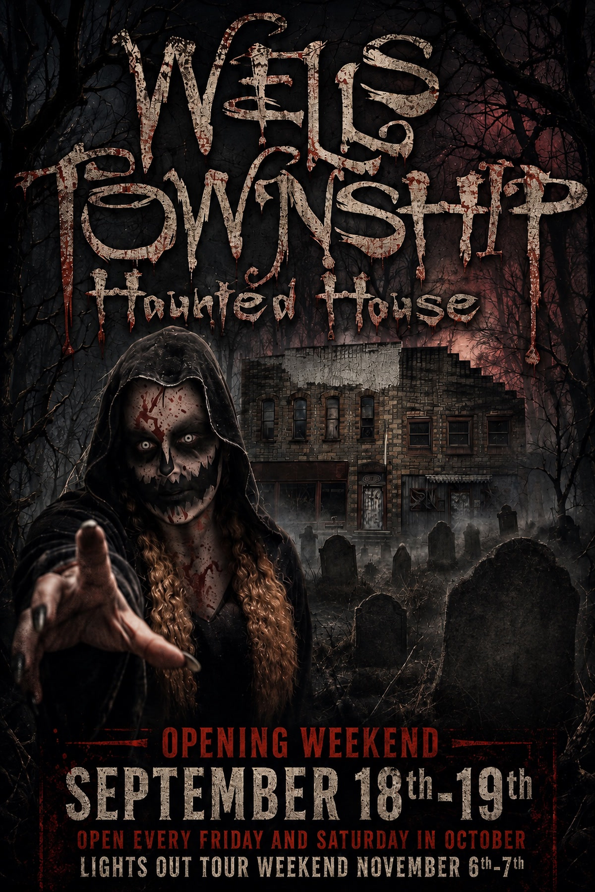 Wells Township Haunted House 2026 season poster